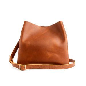 Portland Leather Goods Butterfly Bucket Bag Honey
